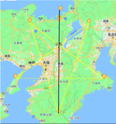 近畿五芒星中央線と三方五湖をサイクリングで巡るコース - 若狭美浜